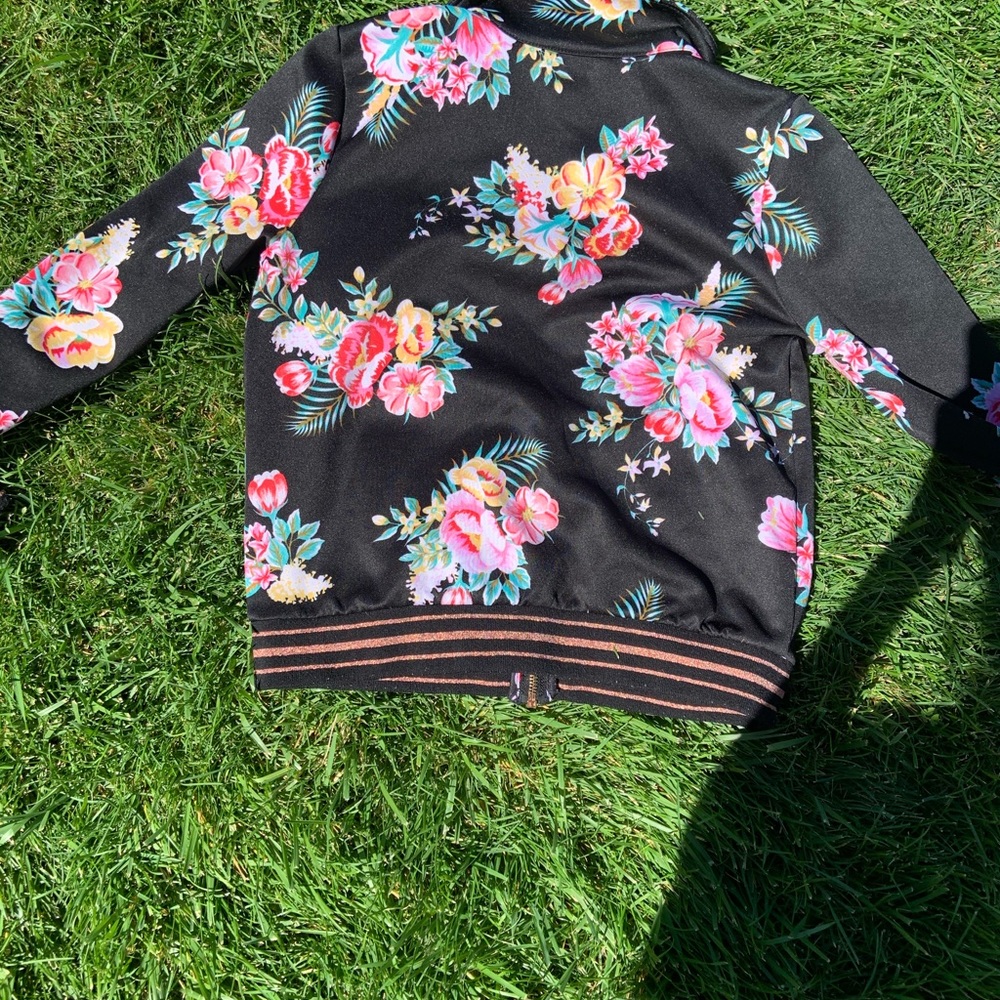 floral bomber jacket